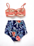 Thea Determine Orange and Navy Hawaiian