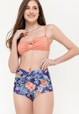 Thea Determine Orange and Navy Hawaiian