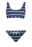 Agatha Navy And White Stripes