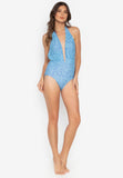 Angelique Light Blue with triangle pattern
